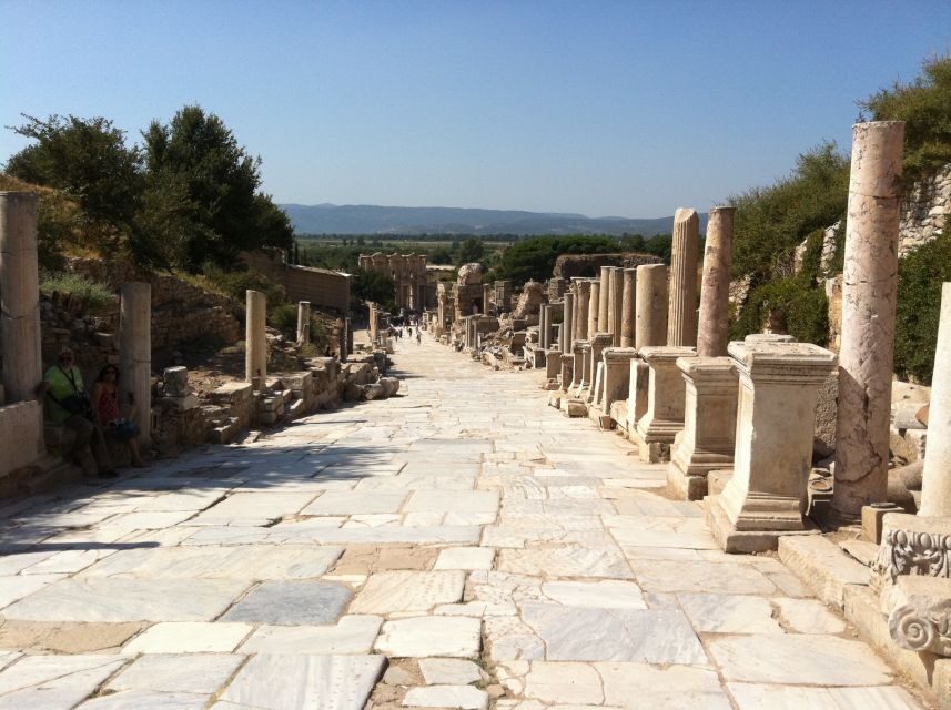 From Kusadasi: Ephesus Private Guided Tour - Ephesus Ruins: Great Theater, Marble Street, and the Chariot-Wheel Details