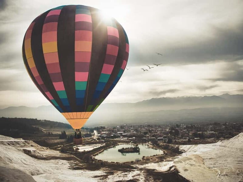 From Kusadası: Pamukkale Day Trip w/Balloon Flight & Lunch - Pamukkale on the ground: thermal pools, travertines, and swimming time