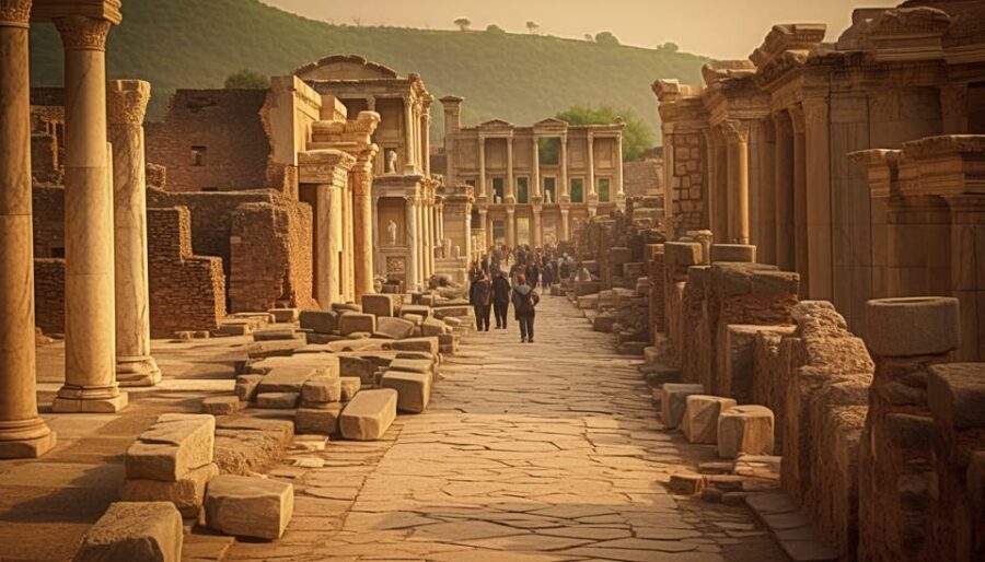 From Kusadasi Port: Ephesus, Artemis & Virgin Mary Tour - Walking Ephesus: Celsus, Agora, and the theatre in one guided loop