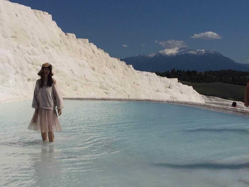 Kusadasi: Guided Pamukkale Tour - Hierapolis ruins: pairing history with the springs