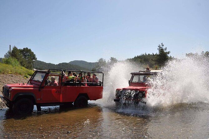 Kusadasi Jeep Safari Tour With Zeus Cave and Water Fights - Hotel pickup and the morning convoy start