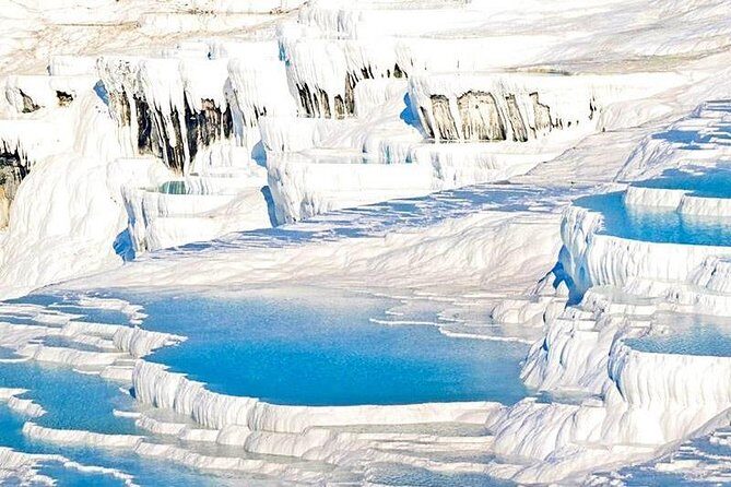 Pamukkale Small Group Tour from Kusadasi Port/Hotels - Stop 1: Pamukkale thermal pools and travertine terraces