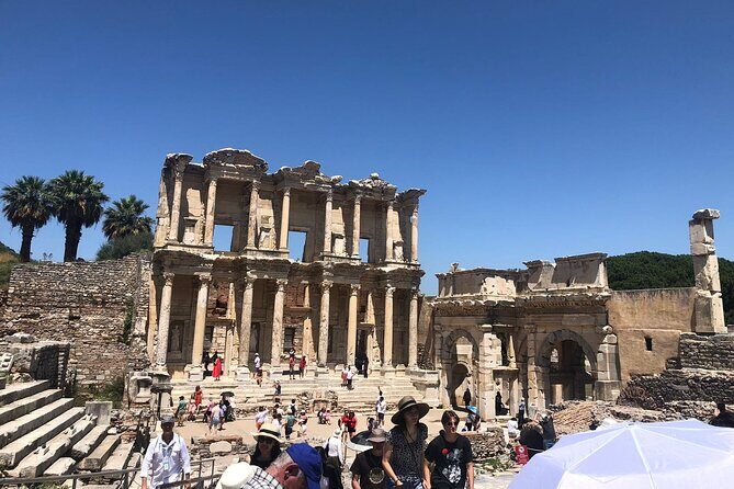 Skip The Line - Ephesus and Virgin Mary Tour - Ancient Ephesus: the downhill walk to Hadrian, Trajan, theater, and Celsus